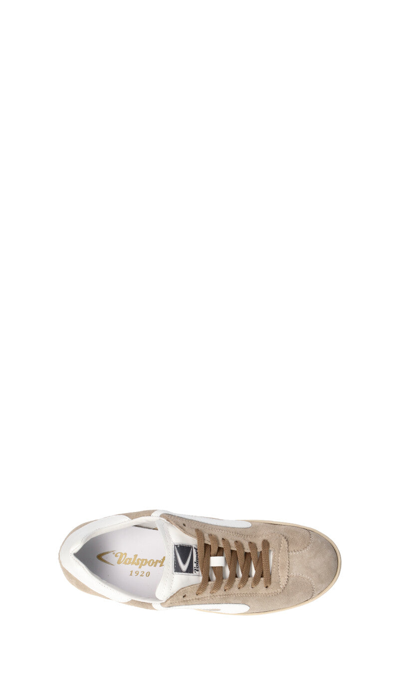 VALSPORT Sneaker uomo beige/bianco in suede