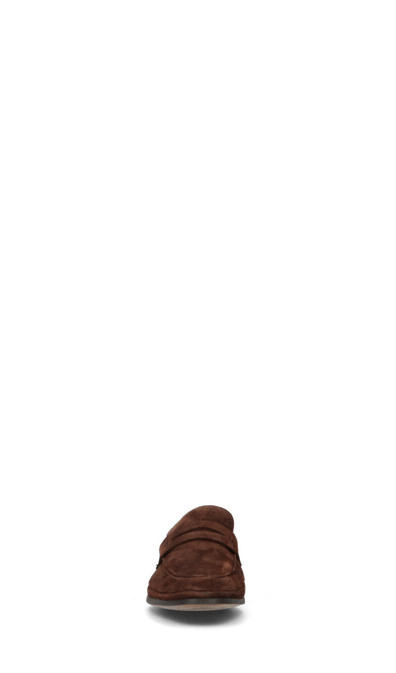FRICKY Mocassino uomo marrone in suede