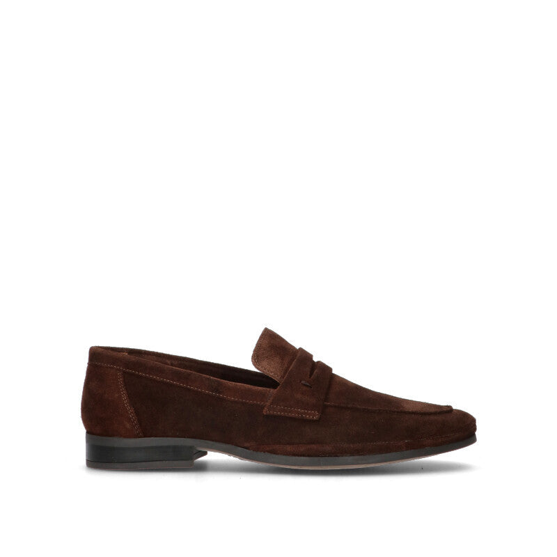 FRICKY Mocassino uomo marrone in suede