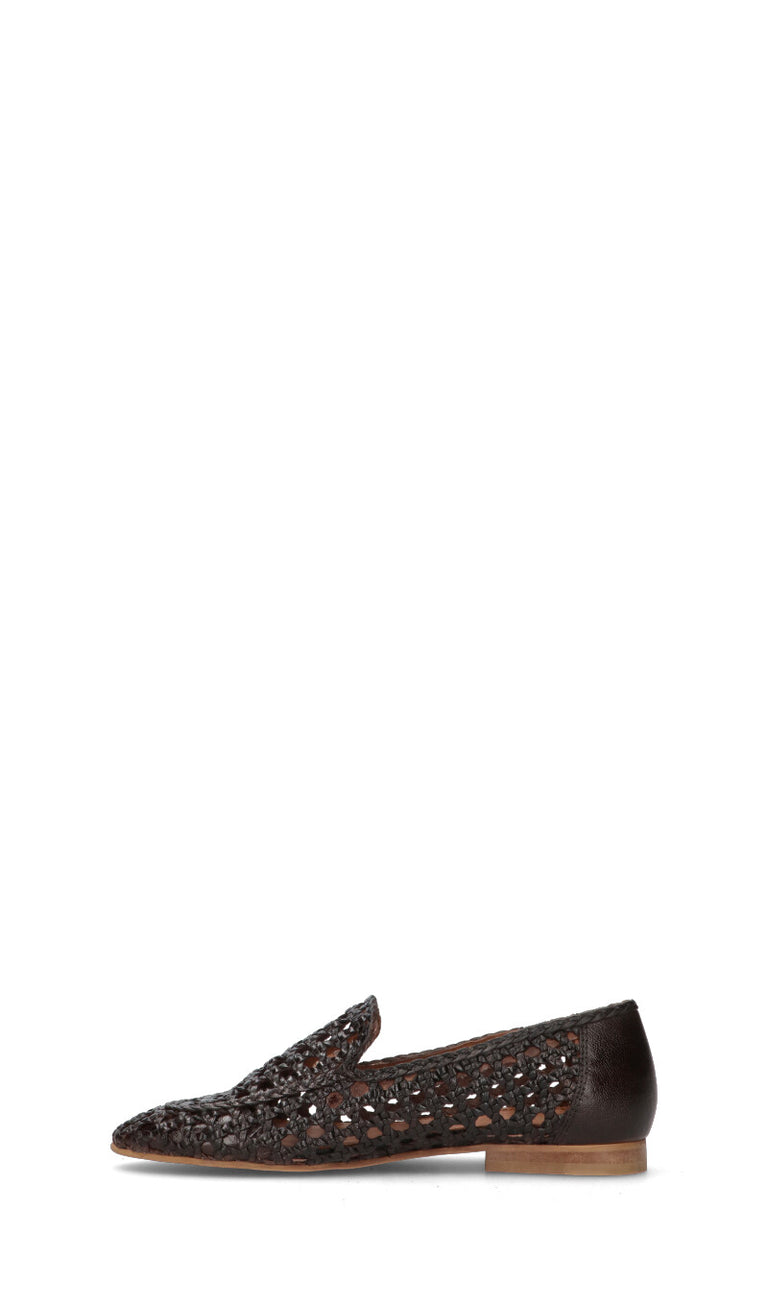 FRICKY Mocassino donna marrone in pelle