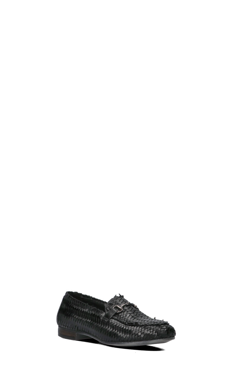 VR Mocassino donna nero in pelle