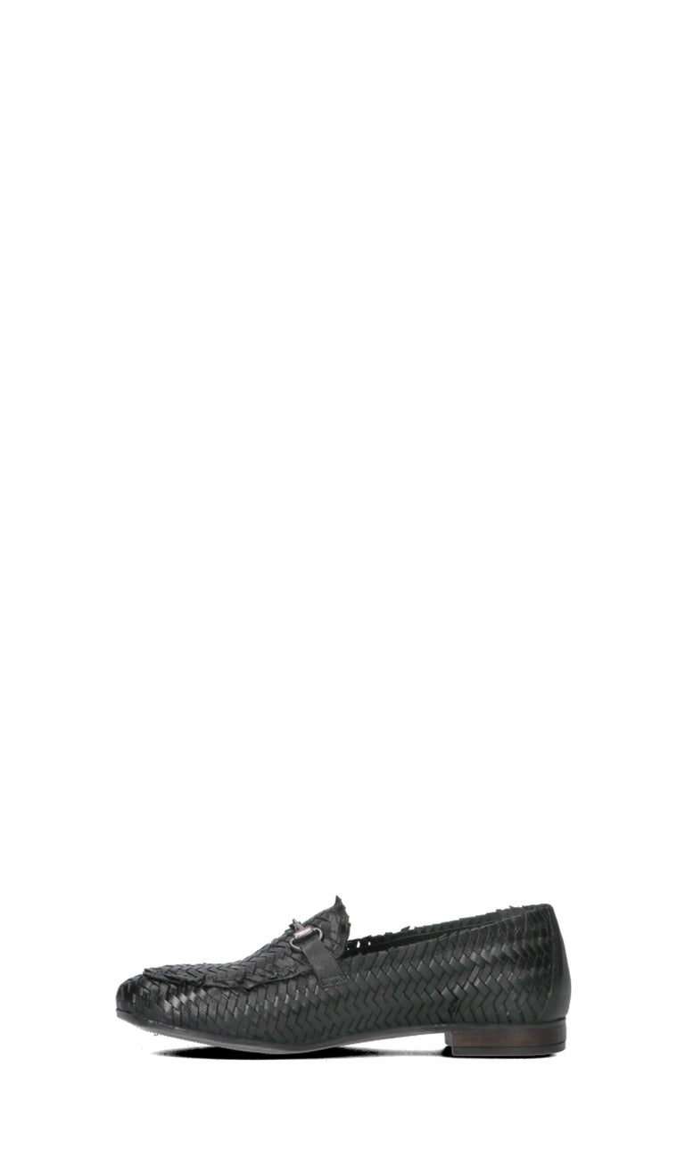 VR Mocassino donna nero in pelle