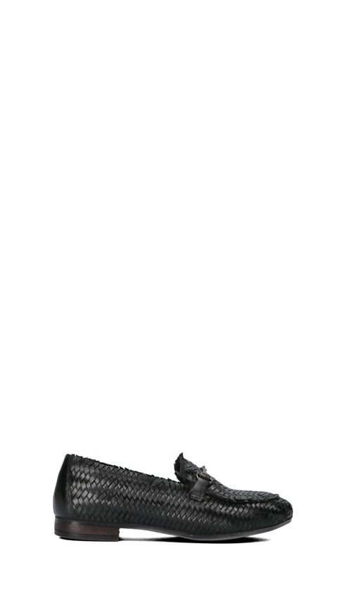 VR Mocassino donna nero in pelle
