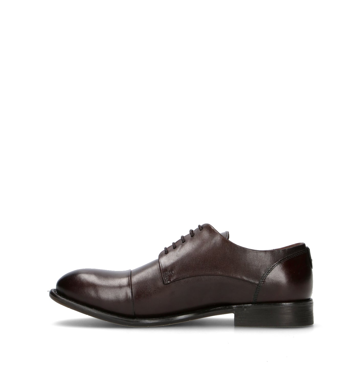 FRICKY Stringata uomo marrone in pelle