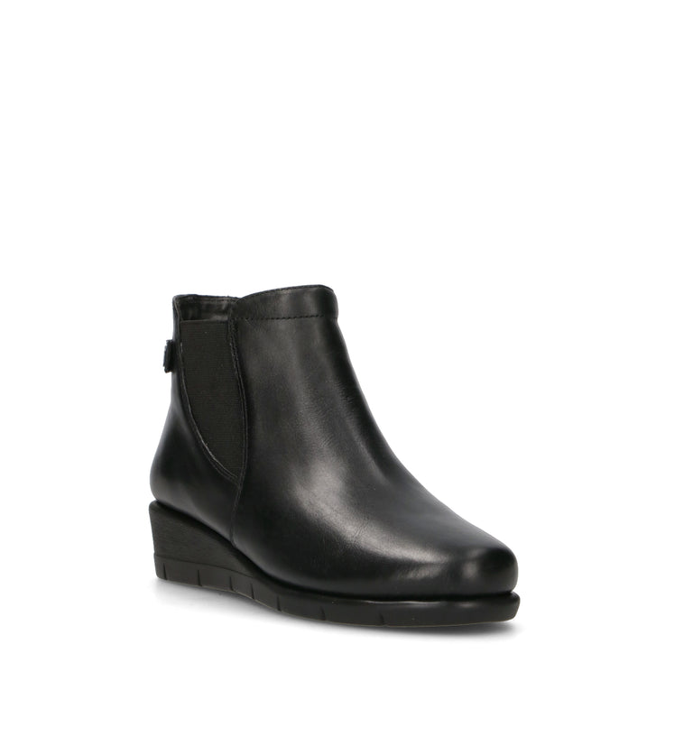 VALLEVERDE Scarpa comfort donna nero in pelle