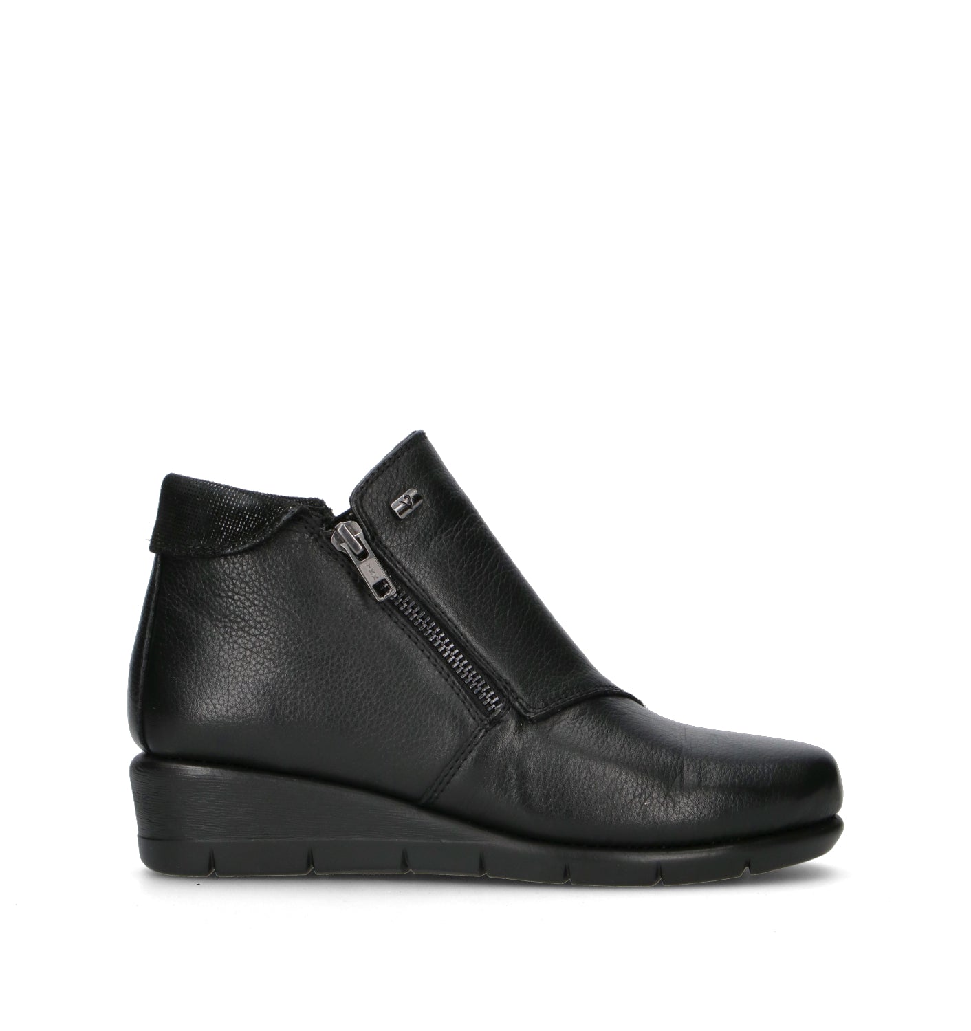 VALLEVERDE Scarpa comfort donna nera in pelle
