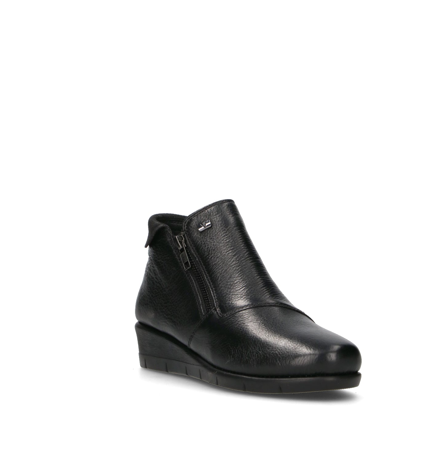 VALLEVERDE Scarpa comfort donna nera in pelle