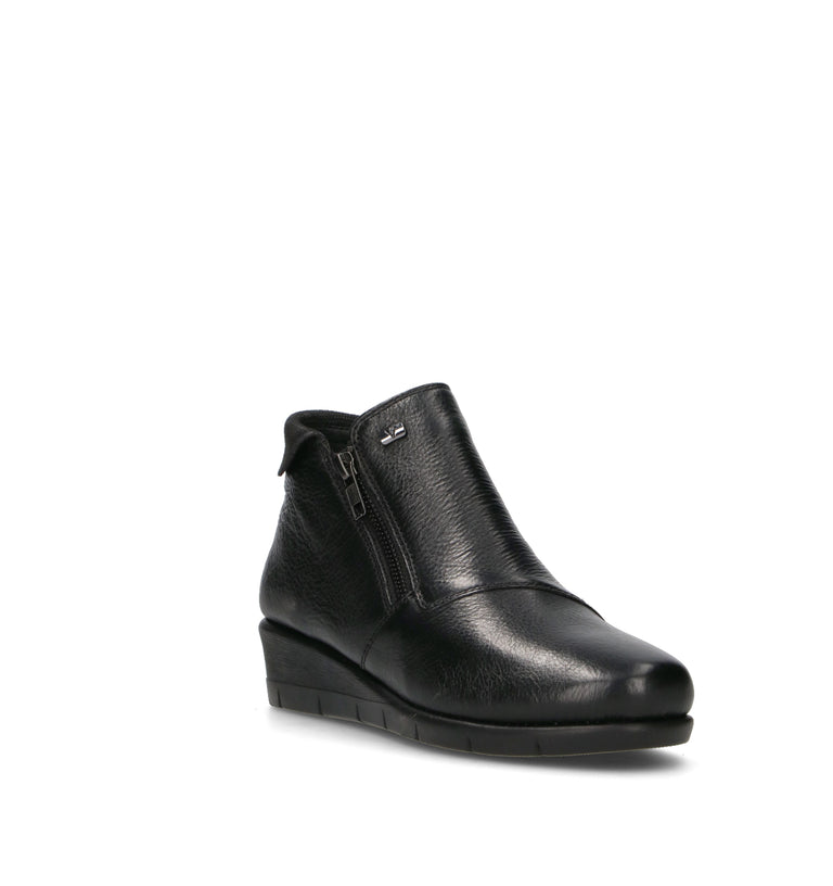 VALLEVERDE Scarpa comfort donna nera in pelle