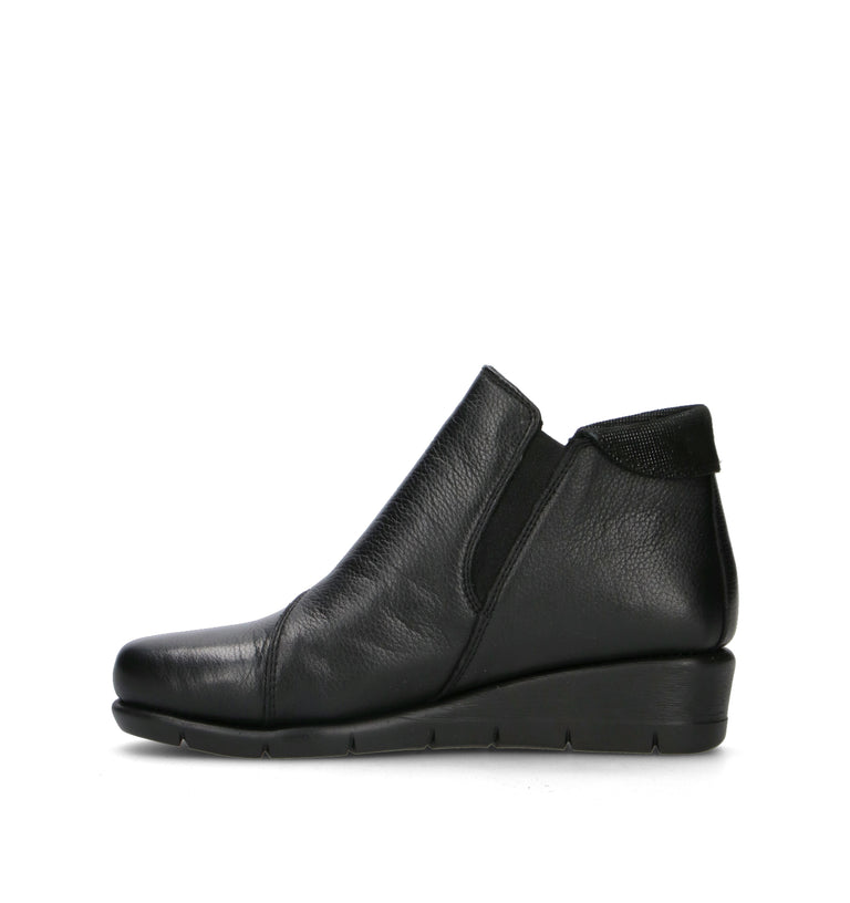 VALLEVERDE Scarpa comfort donna nera in pelle