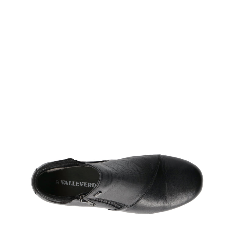 VALLEVERDE Scarpa comfort donna nera in pelle