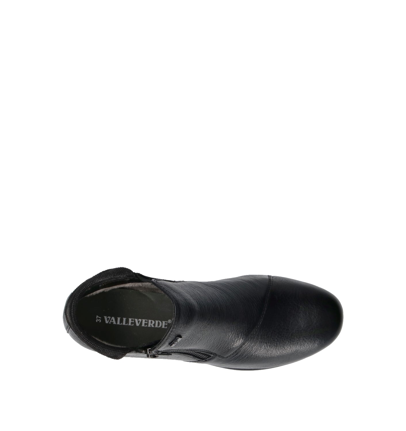 VALLEVERDE Scarpa comfort donna nera in pelle