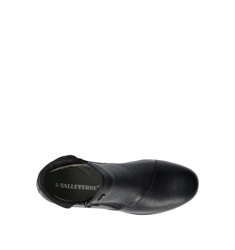 VALLEVERDE Scarpa comfort donna nera in pelle