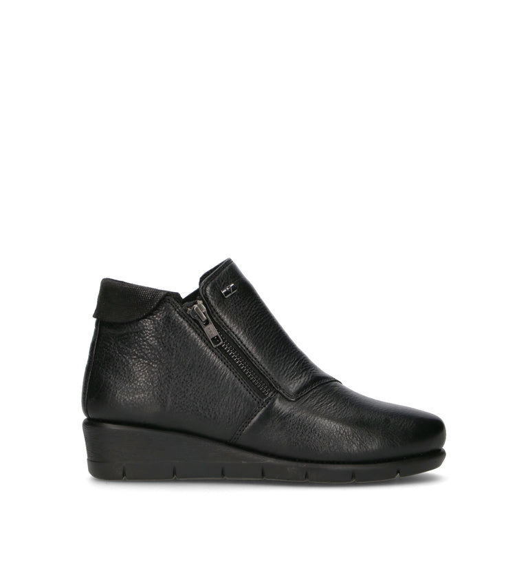 VALLEVERDE Scarpa comfort donna nera in pelle