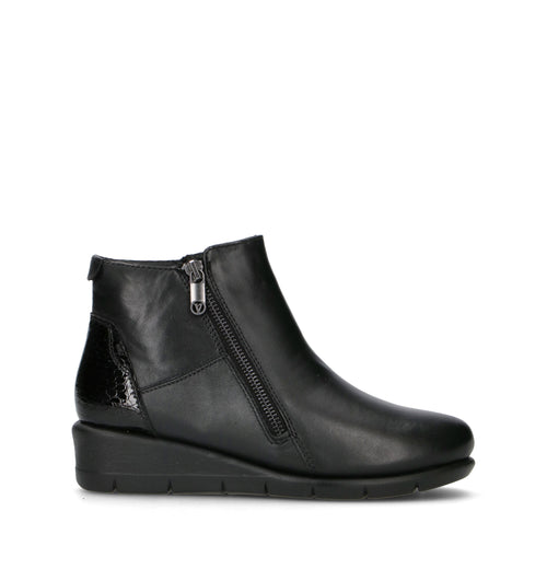 VALLEVERDE Scarpa comfort donna nera in pelle