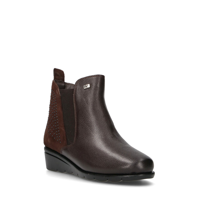 VALLEVERDE Tronchetto donna marrone in suede