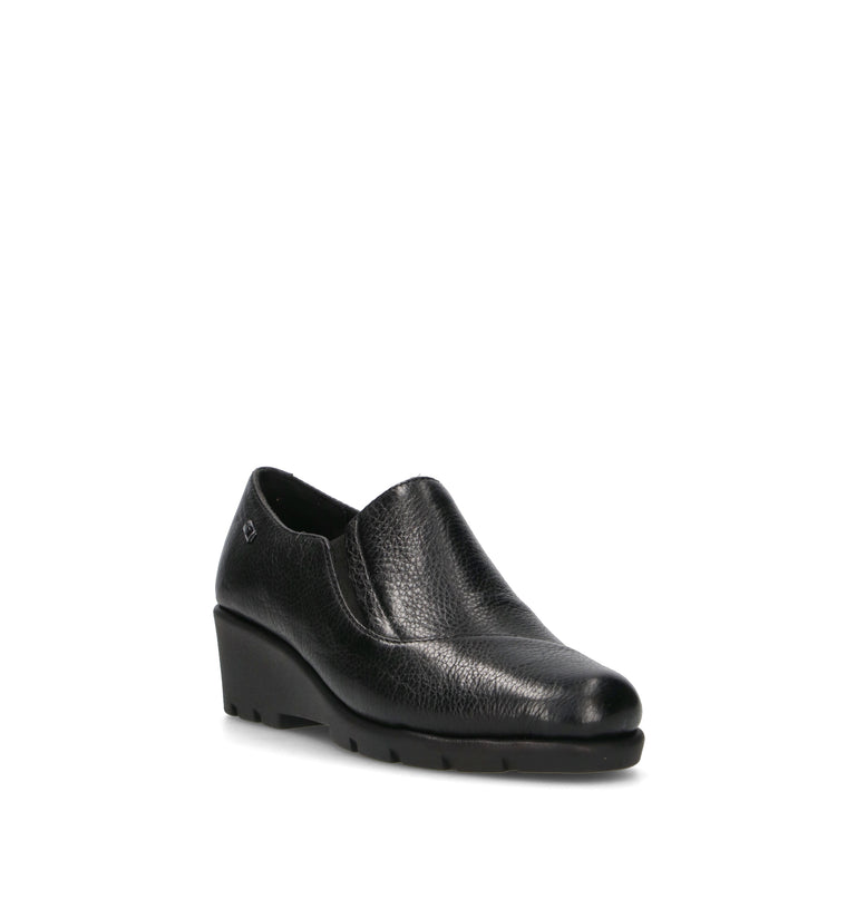 VALLEVERDE Scarpa comfort donna nera in pelle