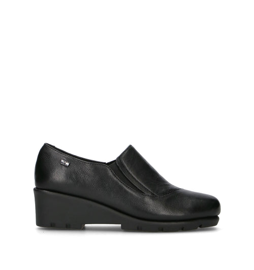 VALLEVERDE Scarpa comfort donna nera in pelle