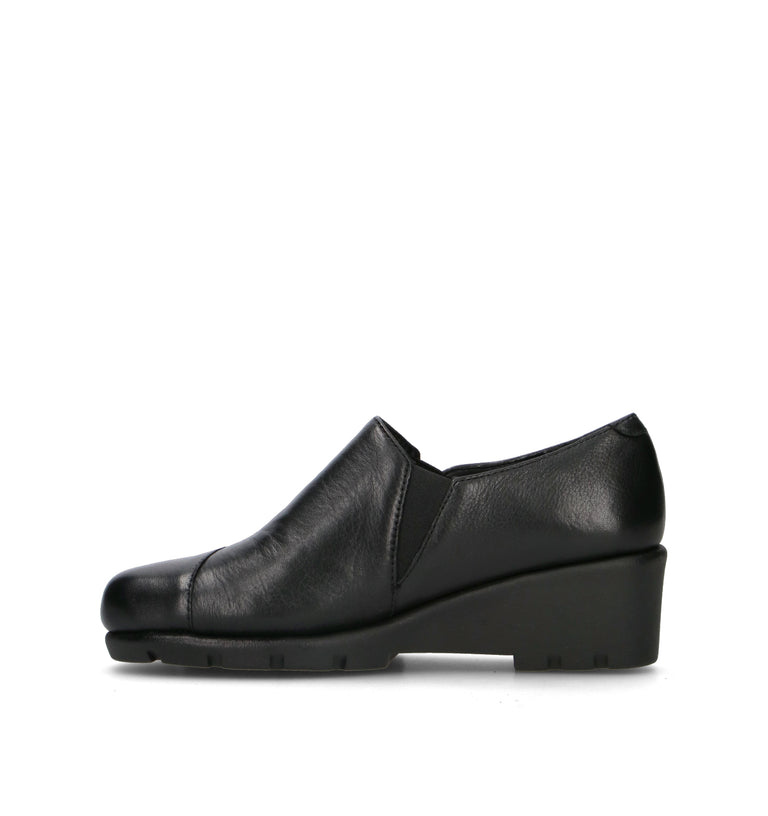 VALLEVERDE Scarpa comfort donna nera in pelle