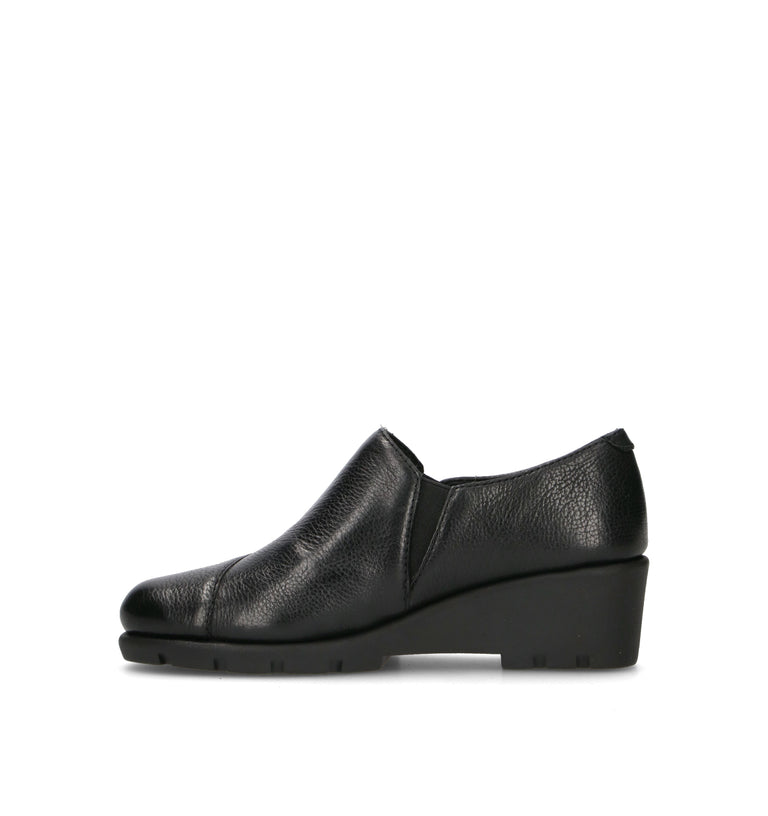 VALLEVERDE Scarpa comfort donna nera in pelle