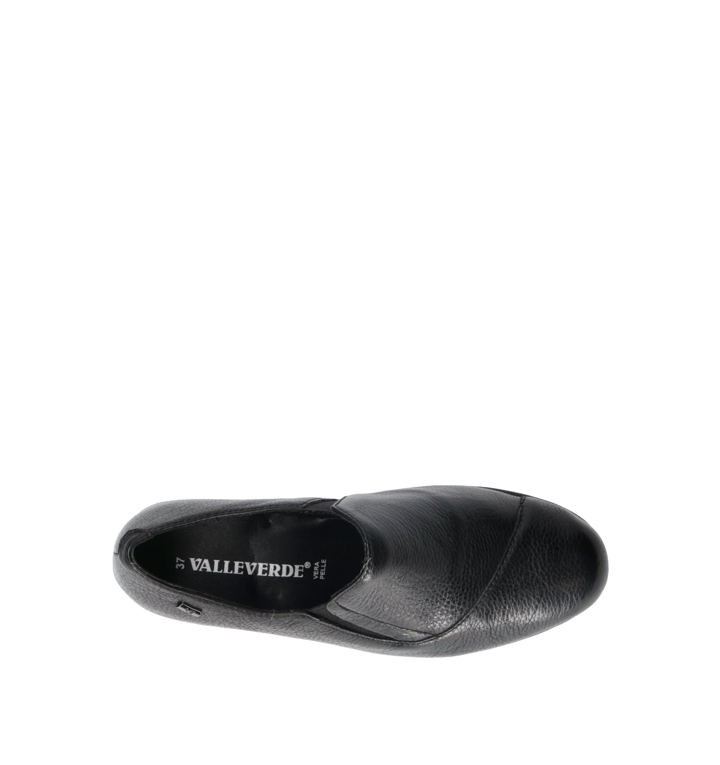 VALLEVERDE Scarpa comfort donna nera in pelle