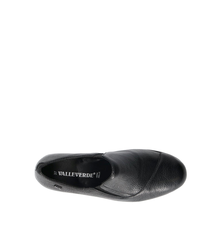 VALLEVERDE Scarpa comfort donna nera in pelle