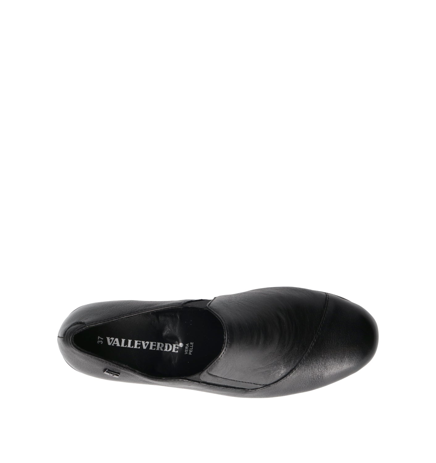 VALLEVERDE Scarpa comfort donna nera in pelle