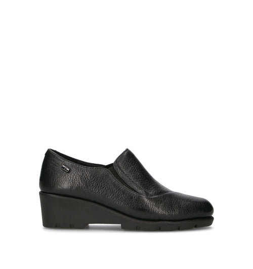 VALLEVERDE Scarpa comfort donna nera in pelle