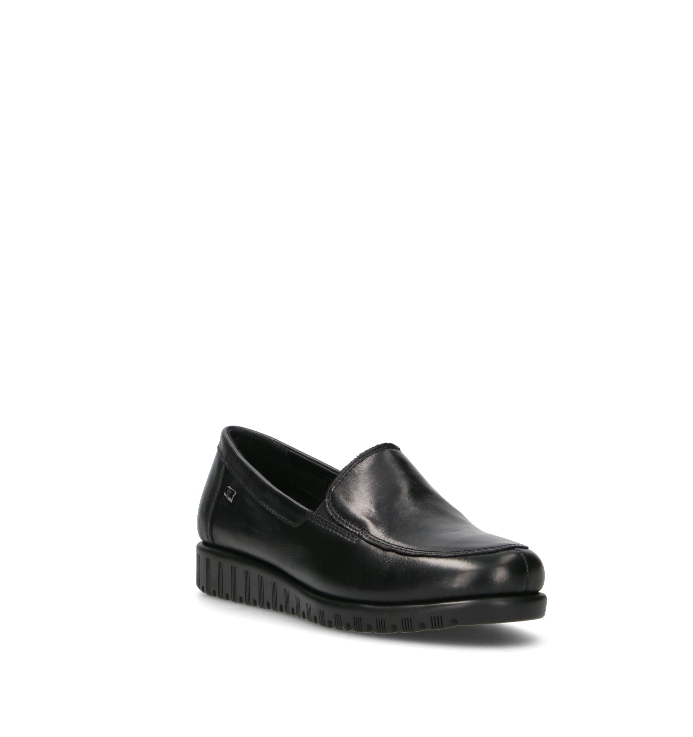 VALLEVERDE Mocassino donna nero in pelle