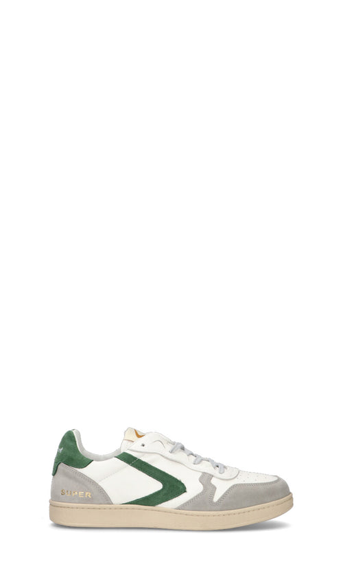 VALSPORT SUPER Sneaker uomo bianca/verde in suede