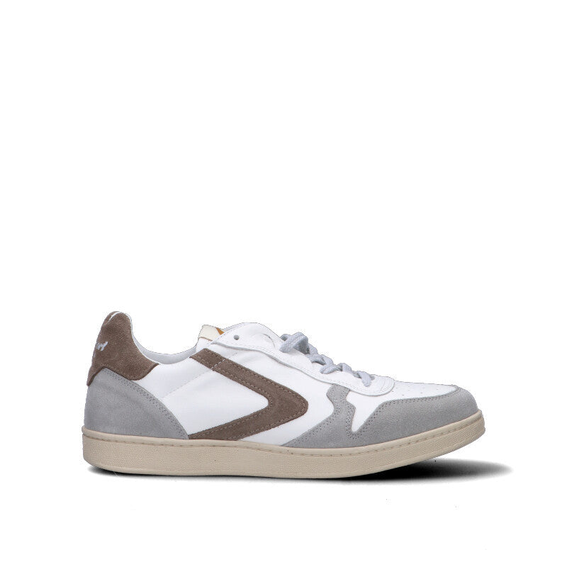 VALSPORT Sneaker uomo bianca/grigia/marrone in suede