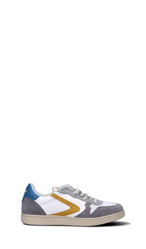 VALSPORT Sneaker uomo bianca/grigia/gialla/azzurra in suede
