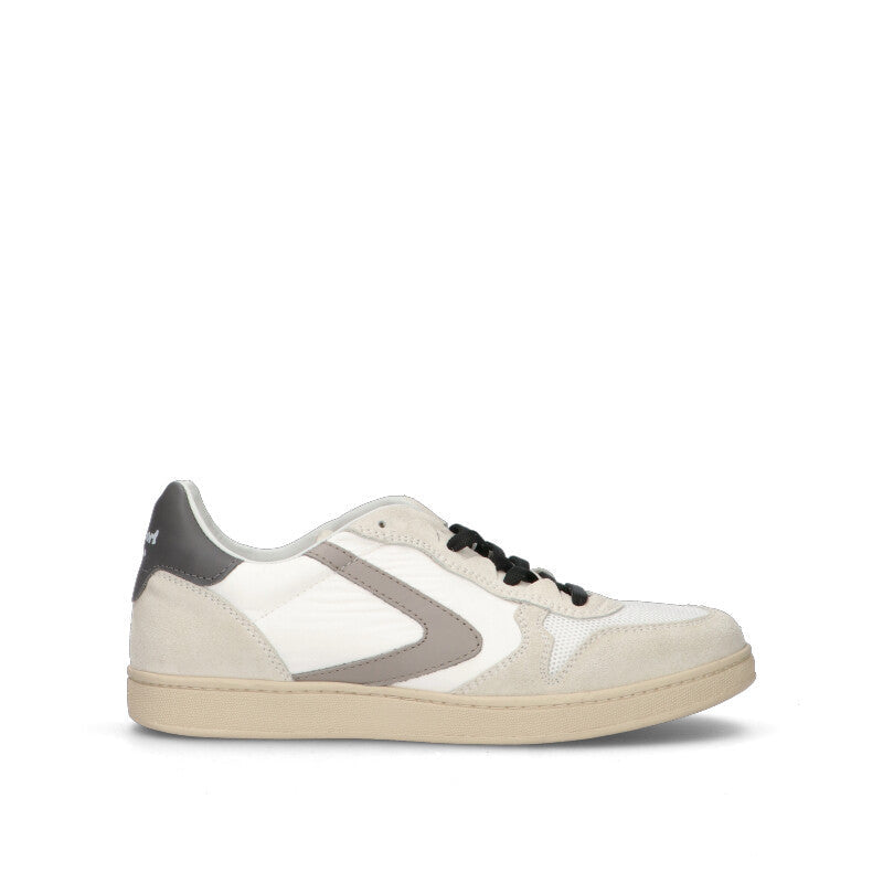 VALSPORT Sneaker uomo bianca/panna/grigia in suede