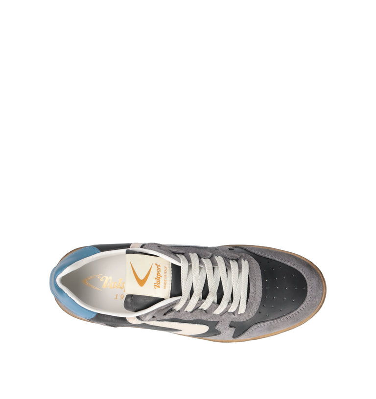 VALSPORT SUPER Sneaker uomo grigia in pelle