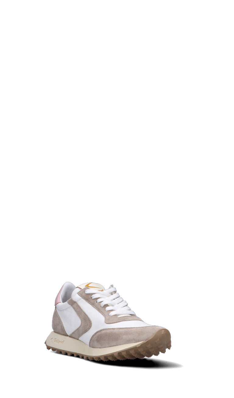 VALSPORT START Sneaker donna bianca/taupe in pelle