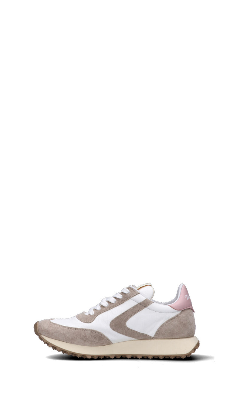 VALSPORT START Sneaker donna bianca/taupe in pelle