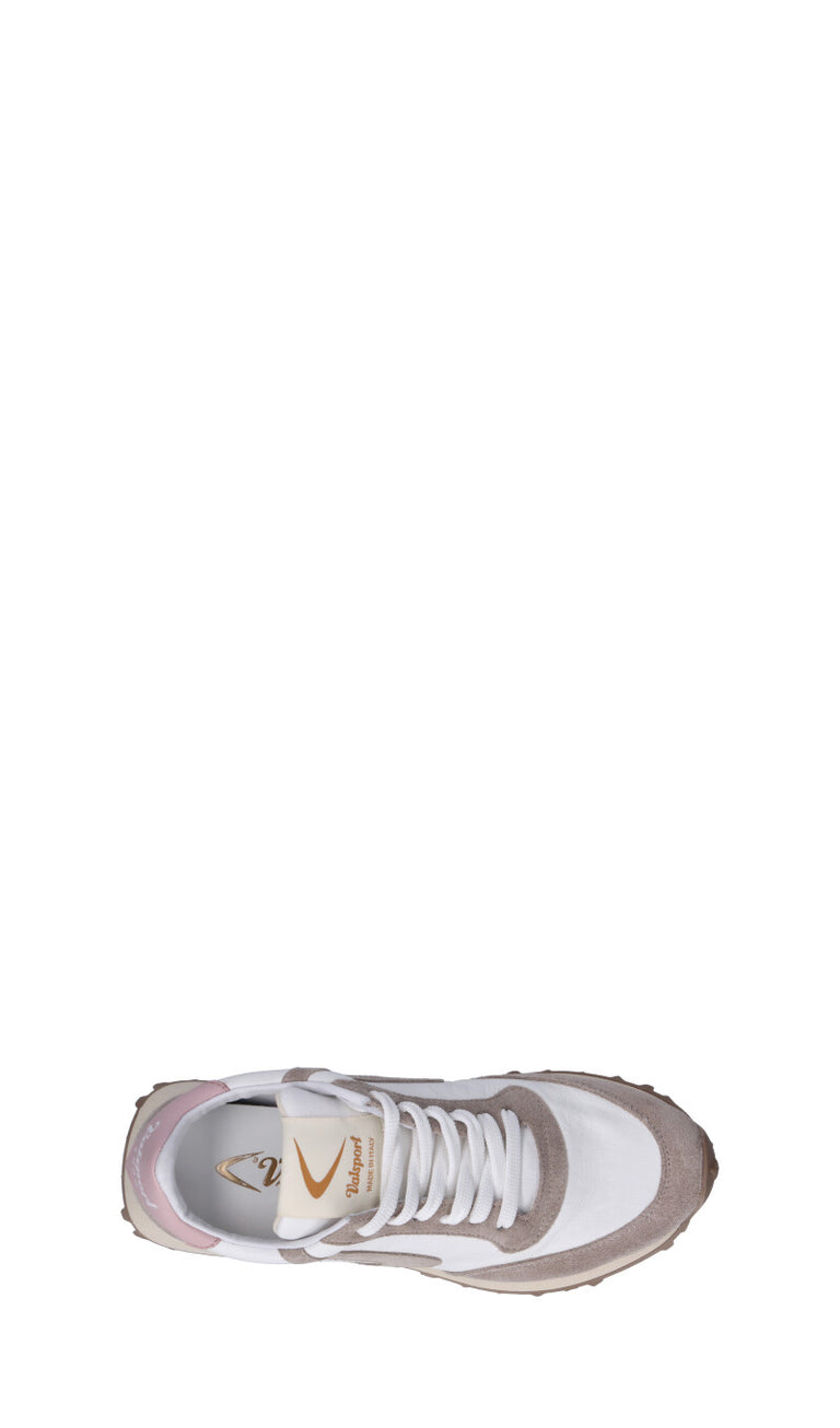 VALSPORT START Sneaker donna bianca/taupe in pelle