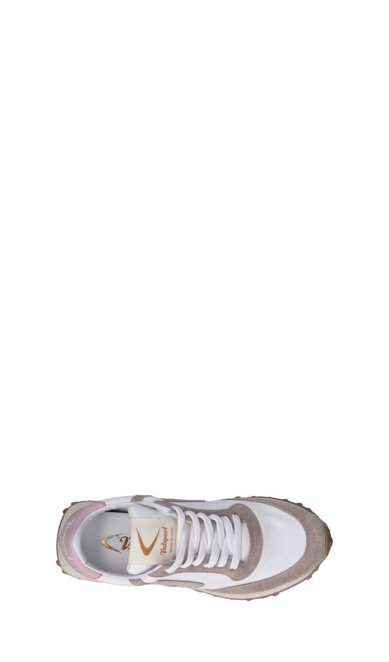 VALSPORT START Sneaker donna bianca/taupe in pelle