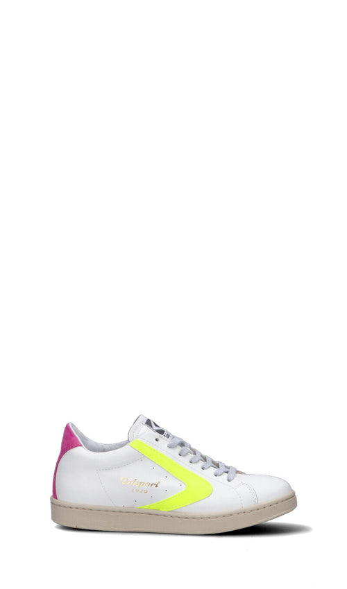 VALSPORT Sneaker donna bianca/gialla/fucsia in pelle