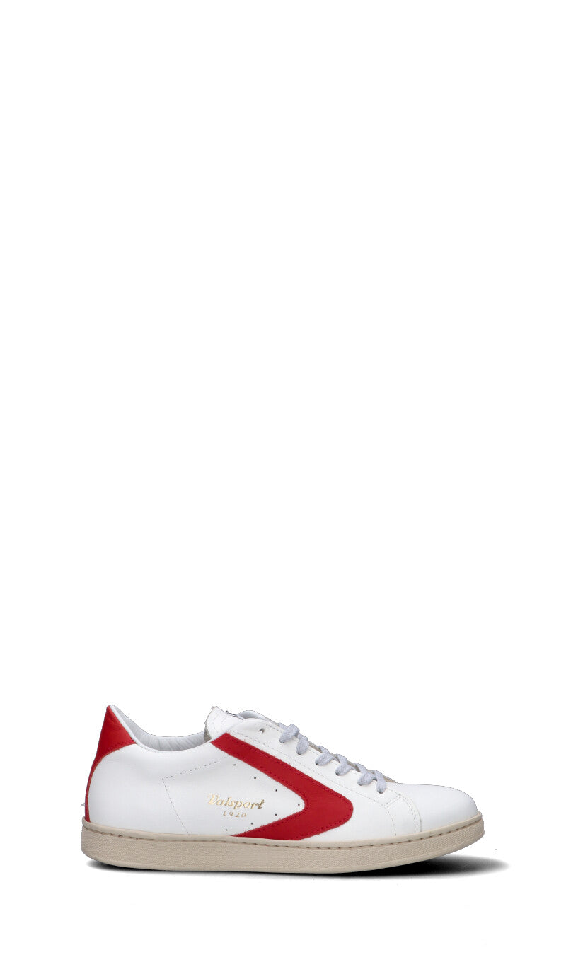 VALSPORT Sneaker uomo bianca/rossa in pelle
