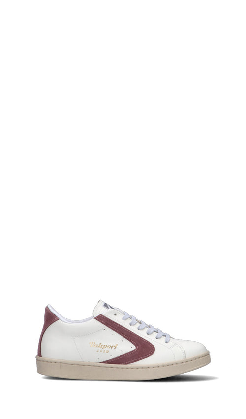 VALSPORT - TOURNAMENT LEATHER SUEDE Sneaker donna bianca/brown rose in pelle