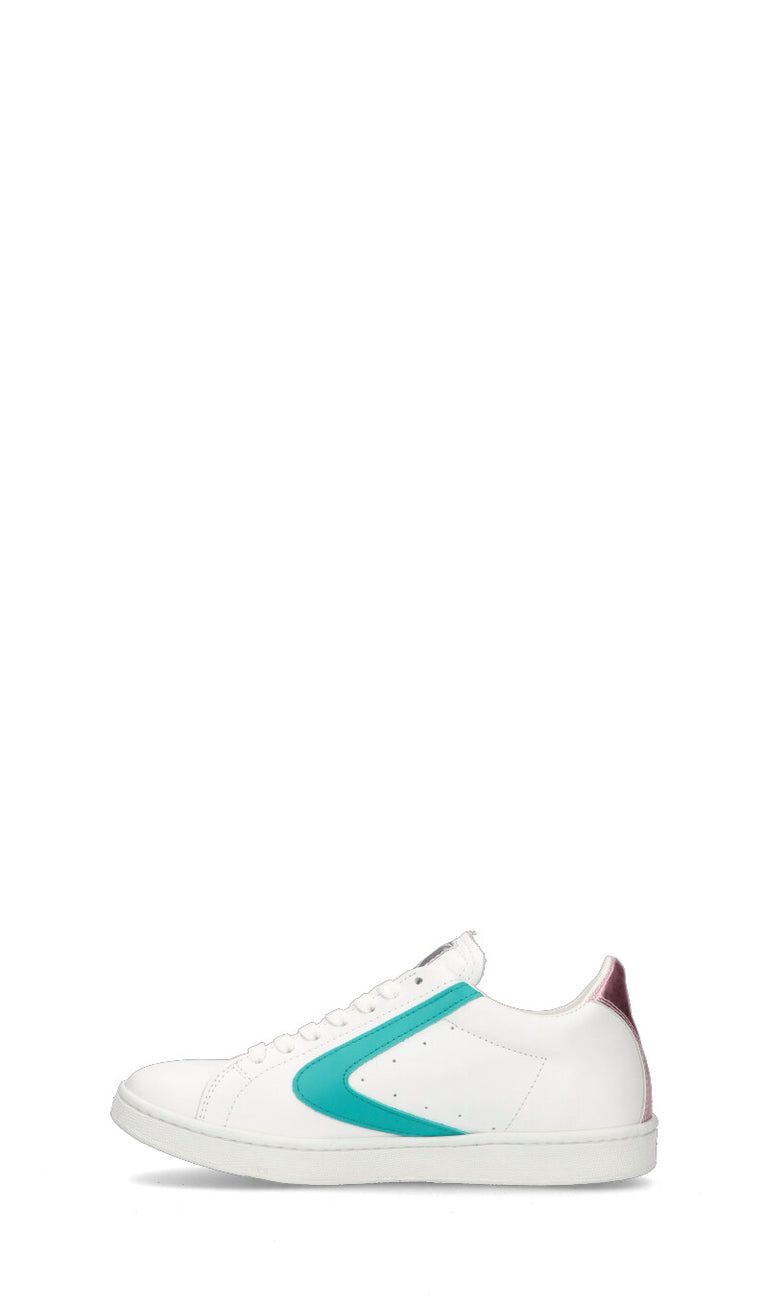 VALSPORT TOURNAMENT Sneaker donna bianca/acquamarina in pelle