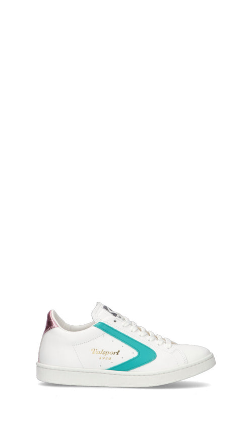 VALSPORT TOURNAMENT Sneaker donna bianca/acquamarina in pelle