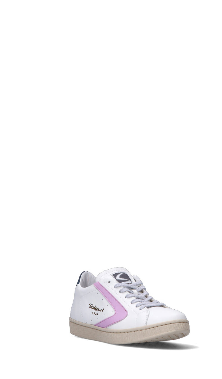 VALSPORT Sneaker donna bianca/rosa in pelle