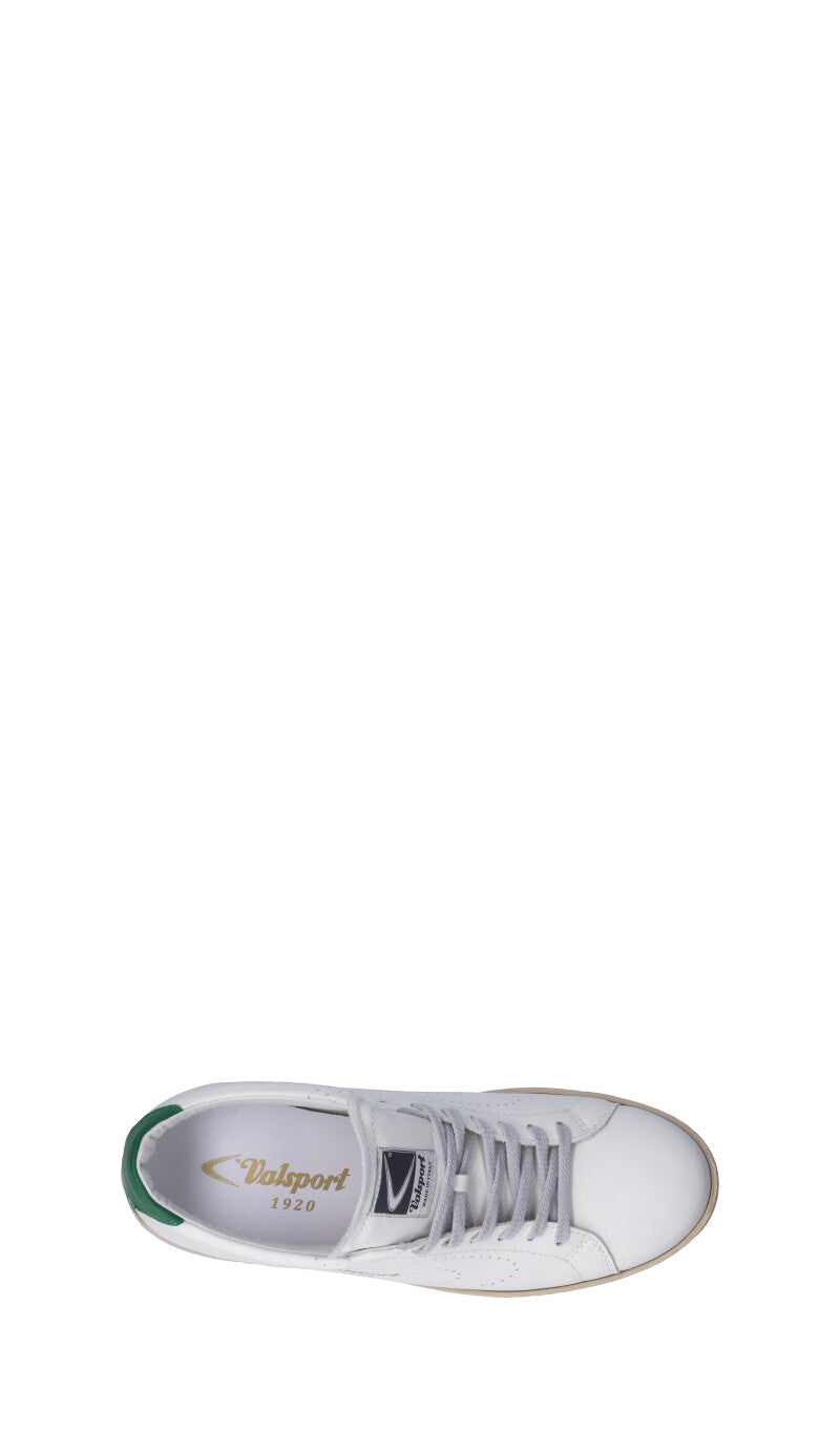 VALSPORT Sneaker uomo bianca/verde in pelle