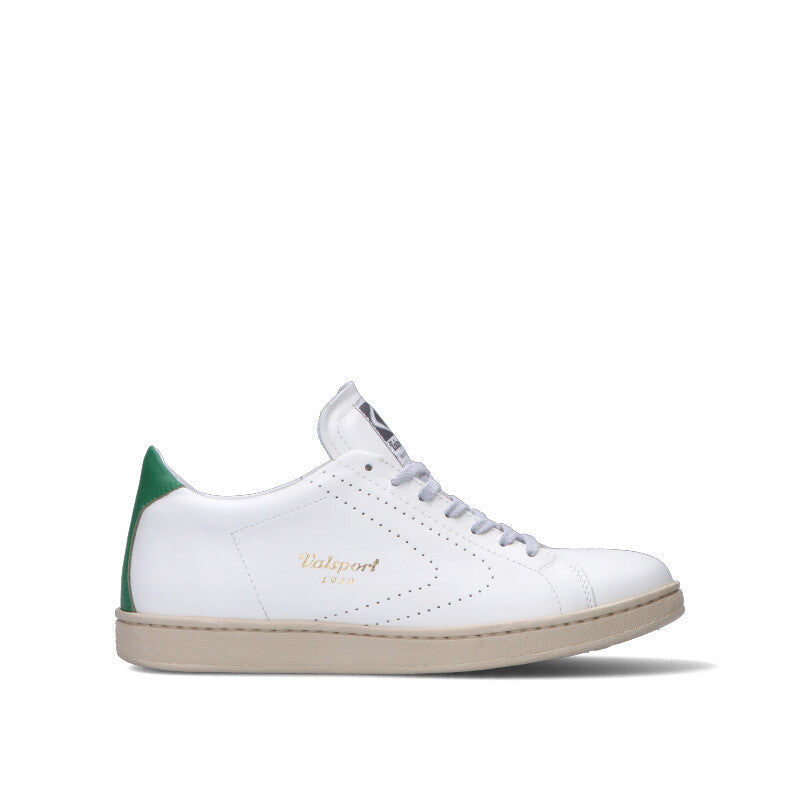 VALSPORT Sneaker uomo bianca/verde in pelle