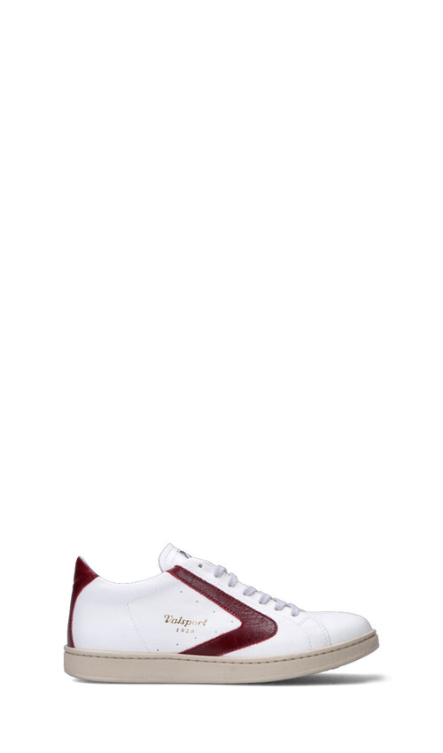 VALSPORT Sneaker uomo bianca/bordeaux in pelle