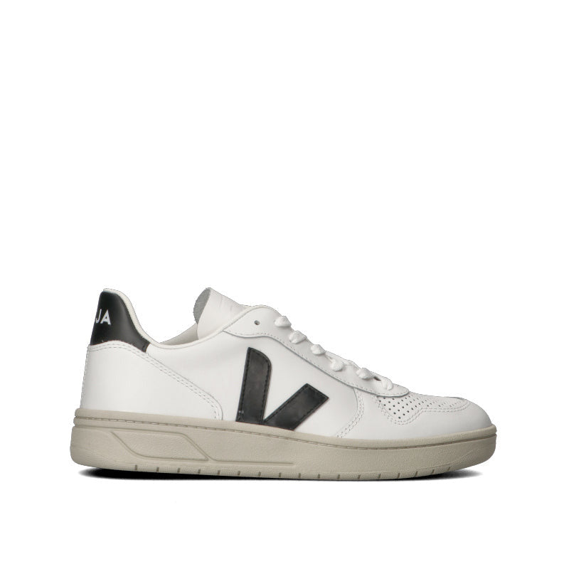 VEJA Sneaker uomo bianca/nera in pelle