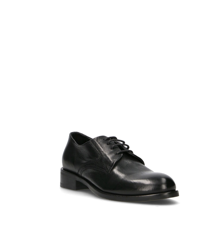 HUNDRED 100 Stringata donna nera in pelle
