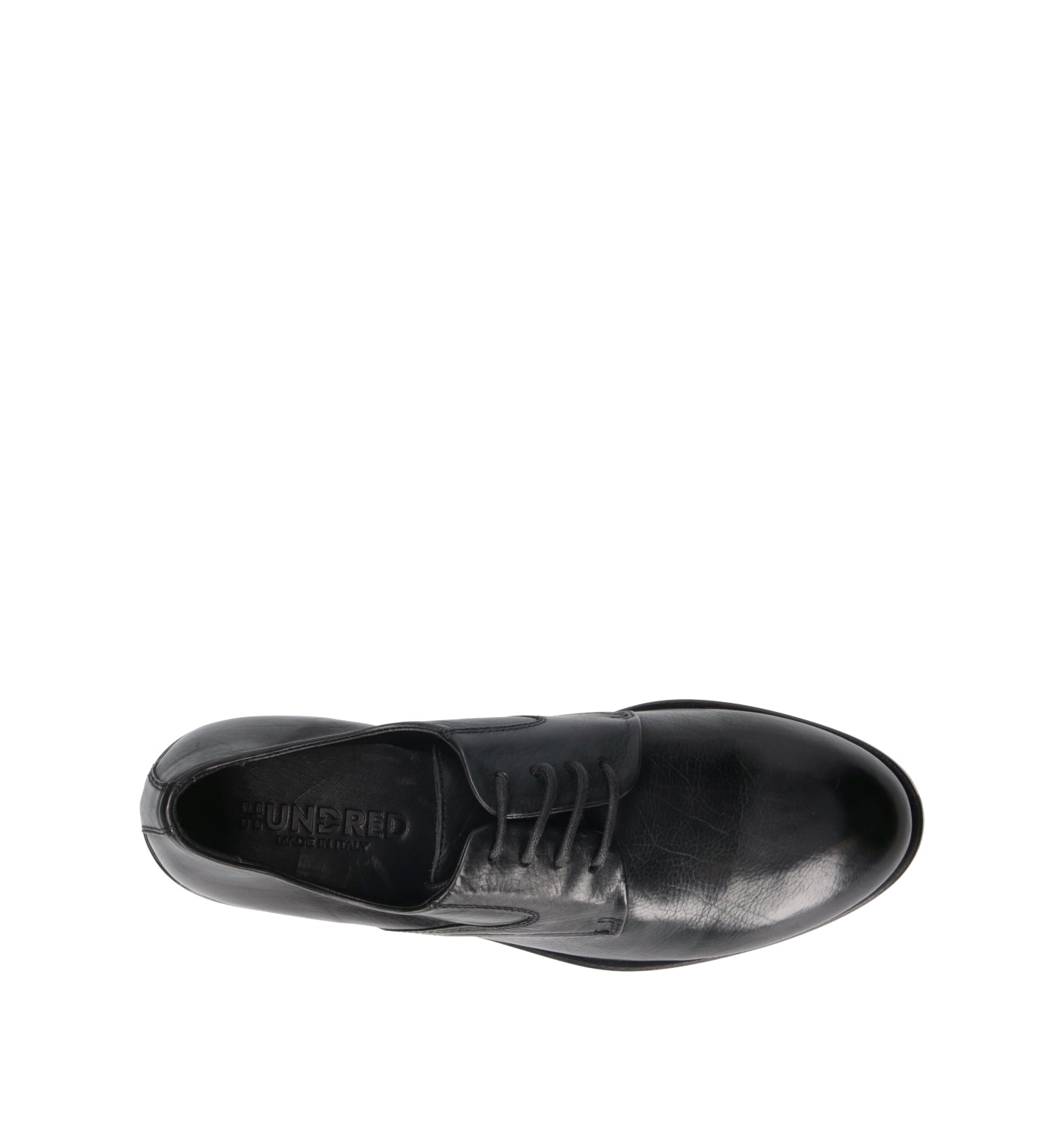 HUNDRED 100 Stringata donna nera in pelle