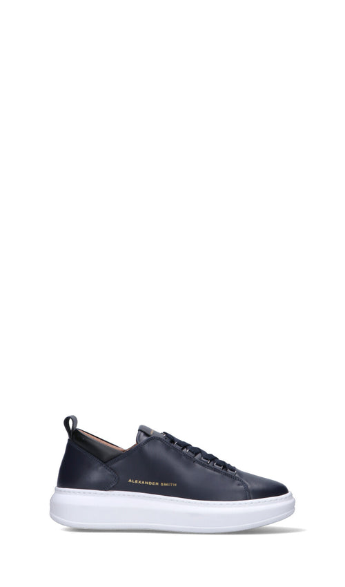 ALEXANDER SMITH Sneaker uomo blu in pelle